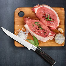 XYj-cuchillo de cocina para deshuesar, herramienta afilada de acero inoxidable con alto contenido de carbono, Pakka mango de madera, 5,5 pulgadas 2024 - compra barato