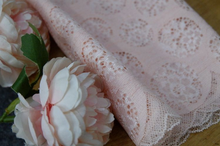 Tela de encaje rosa claro para costura, tejido elástico de 20cm de color rojo francés, accesorios de diadema de nailon, 1 yarda 2024 - compra barato