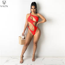 VAZN 2021 Solid Sexy Swimming Sleeveless Strapless Bikini Stretchy Beach Suit Short Pant Tracksuits Young Women 2 Piece Set 2024 - buy cheap