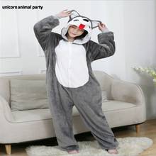 Kigurumi-Pijama para halloween y Navidad para hombre y mujer, disfraz de ratón, perro, unicornio, stilch, Onesies para fiesta, disfraces de Carnaval 2024 - compra barato