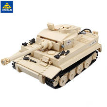 Кази 995 шт. военный панзер, король тигровый танк, строительные блоки, кирпичная игрушка 82011 2024 - купить недорого