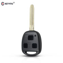 KEYYOU 20pcs For Toyota Rav4 Prado Avensis Avalon Ehco Land Cruiser Camry Remote Key Shell Fob Blank Case 3 Buttons TOY43 Blade 2024 - buy cheap