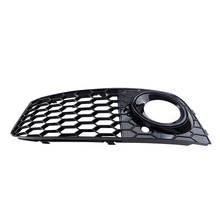 Left Honeycomb Design Mesh Fog Light Grill Grille Cover Fit for Audi A4 B8 2009 2010 2011 2012 Base Sedan 4-Door Only 8K0807681 2024 - buy cheap