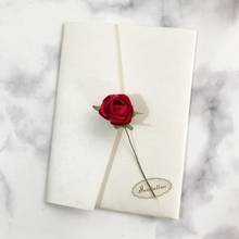 20PCS/LOT Wedding Invitation Card Envelope With Rose Design Invitation Card 2024 - buy cheap