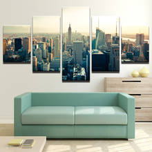 Wall Art Prints Desire City Sky New York Decoration Picture Modular Canvas Painting For Living Room Wall Decor 5 Pieces 2024 - buy cheap