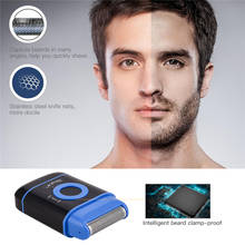 Portable Electric Shaver Men Razor Pop-up Temples Trimmer Beard Trimmer Mini Beard Trimmer Battery Powered Shaving Machine 45 2024 - buy cheap