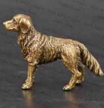 Estatua de cobre China de latón puro, estatua pequeña de perro de riqueza prospera 2024 - compra barato