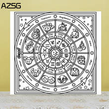 Azsg carimbo decorativo de silicone para scrapbooking, decoração, mesa giratória, faça você mesmo, para fazer cartão, álbum, carimbos, artesanato 2024 - compre barato
