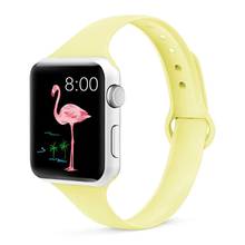 Strap for Apple watch band 38mm 42mm 40mm 44mm Sports silicone iWatch series 4 3 2 Watchband Bracelet Apple watch 4 accessories 2024 - buy cheap