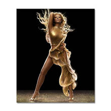 Mariah carey cartazes e impressões mulher de ouro pintura sobre tela imagem escandinavo decoração da casa arte da parede para sala estar cuadros 2024 - compre barato