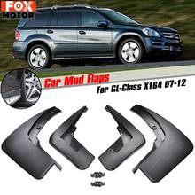 Acessórios conjunto moldado lama aleta flaps para benz gl classe x164 gl450 gl350 2007-2012 mudflaps respingo guardas 2011 2010 2009 2008 2024 - compre barato