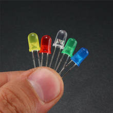 Novo 500 pçs 3/5mm brilhante led diodos emissores de luz sortidas kit vermelho verde amarelo azul branco diy luz emitindo diodef elétrica