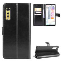For LG Velvet Case 6.8 inch Luxury Flip PU Leather Wallet Card Slots Lanyard Stand Protective Case For LG Velvet Phone Bags 2024 - buy cheap