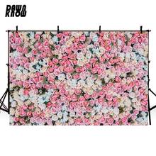 DAWNKNOW Pink Rose  Vinyl Photography Background For Family Flower New Fabric Polyester Backdrop For Wedding Photo Studio G606 2024 - buy cheap