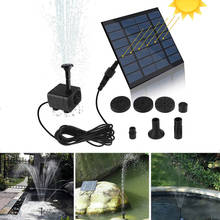 Kit de rega solar, 7v e 1.2w, fonte submersível com energia solar para jardim, lago, piscina, fonte de água flutuante 2024 - compre barato