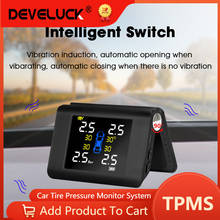 Develuck original new solar TPMS car tire pressure monitoring sensor system safety alarm internal sensor tire pressure display 2024 - buy cheap