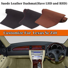 Accessories Car-styling Suede Leather Dashmat Dashboard Cover Dash Carpet For Lexus Sc Z40 Sc430 20012002 2004 2008  2009 -2010 2024 - buy cheap