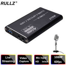 4K Video Capture Card USB 3.0 1080P 60fps Recording Plate Game Grabber W Mic Audio TV Loop HDMI-compatible Live Streaming Device 2024 - buy cheap