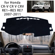 Capa protetora para painel de controle de motocicletas, capa de camurça e proteção para painel de console honda visual cr v crv re1 ~ re5 re7 2007 a 2011 2024 - compre barato