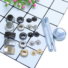 10set+1Set tools/Pack Pull tab Metal Press Studs Sewing Button Snap Button Fasteners Sewing Leather Craft Clothes Bags Garment 2024 - buy cheap