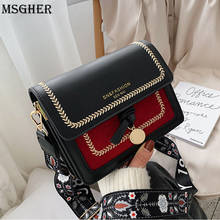 MSGHER Chain PU Leather Crossbody Bags For Women 2020 Small Shoulder Messenger Bag Special Lock Design Female Travel Handbags 2024 - buy cheap