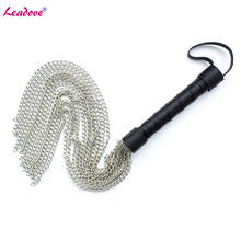 Adult Game BDSM PU Leather Bondage Whip Metal Chain Sex Torture BDSM Fetish Sex Toys for Couple Sex Products XN0139 2024 - buy cheap