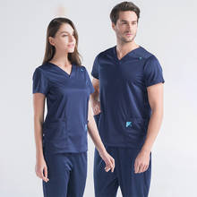 Xtreme Infinity на каждый день комплект форменной одежды для ‎Nurse форма Для женщин мужчин этикетка с ажурной кромкой на бесконечность рабочая одежда медсестры Туника DA062066 2024 - купить недорого