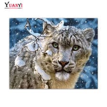 3D Diamond Painting Leopard Animal Full Square 5D Diamond Embroidery Cross Stitch Full Round Diamond Mosaic DIY Home Decor 2024 - buy cheap