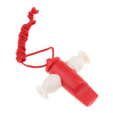 Экологический пластиковый свисток Самба с Красной веревкой для детей подарок 2,4x2,3 дюйма 2024 - купить недорого