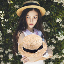 2021 New Fashion Women Girls Boho Sun Beach Straw Hats Wide Brim Summer Caps Parent-Child Girls Ladies Holiday Sun Hats with Bow 2024 - buy cheap