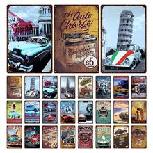 Retro Wall Art Metal Tin Sign Car Garage Decoration Tin Painting Sign Vintage Poster Racing Off-Road Metal Pictorial Picture 2024 - buy cheap