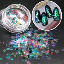 2019 HOT 12 Colors Fashion Round Ultrathin Sequins Nail Stone AB Color Rhinestone Beads Manicure Nails Art Decorations Crystals 2024 - buy cheap