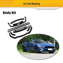 Kits de carrocería de coche para Ford Mustang, difusor de parachoques delantero y trasero, alerón de techo, faldas laterales, Bodykits, 2018, 2019, 2020 2024 - compra barato