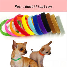 12pcs 20/35CM Whelping Puppy Kitten ID Collars Bands Adjustable Identity Recognition Collar Pet Dog Cat Product 2024 - buy cheap