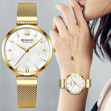 CURREN Women Watch Luxury Fashion Quartz Women’s Watches Gold Waterproof Lady Bracelet Wristwatch Analog Girl Clock Reloj Mujer 2024 - buy cheap