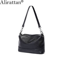 Alirattan 2021 New Genuine Leather Handbags Brand Designer Women Fashion Trendy Shoulder Messenger Bag Travel Shopping Ins F367 2024 - buy cheap