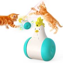 Electric Sounding Tumbler Luminous Toys for Cats Kitten Interactive Balance Car Cat Chasing Toy With Catnip Funny Pet Products 2024 - compre barato