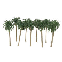 10Pcs Plastic 1:75 Fake Coconut Trees for Mini Train Scene Diorama Ornament 2024 - buy cheap