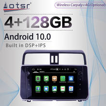 Radio con GPS para coche, reproductor Multimedia con Android, 4 + 128GB, navegador Navi, para Toyota Land Cruiser Prado 150 2018 2019 2024 - compra barato