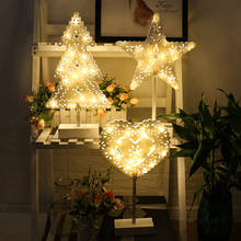 Luminária led decorativa com natal, luzes para casa, quarto, decoração interna, árvore de natal, luzes de fadas 2024 - compre barato