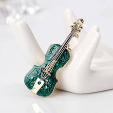 Unisex Brooches for Women Men Violin Shape Brooch Pins Enamel Brooch Pin Corsage Suit Lapel Decoration Brooches Fashion Jewelry 2024 - buy cheap