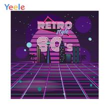 Yeele 80s Style Retro Disco Design Neon Vector Photography Backdrops Personalized Photographic Backgrounds For Photo Studio 2024 - buy cheap