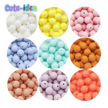 Cute-idea 50pcs 12MM silicone beads teething chewable nursing pacifier Accessories teether Food Grade baby product toy BPA Free 2024 - buy cheap