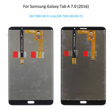 Tela lcd e digitalizador de 7 polegadas para samsung galaxy tab a 7.0 (2016) t280 (apenas wi-fi), t285 (4g/wi-fi) 2024 - compre barato