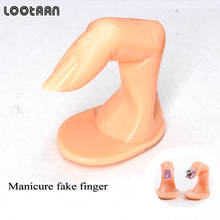 Lootaan 1/5/10pcs Fake Finger Nail Plastic Practice Fake Finger Nail Art Model Finger Tool Acrylic UV Gel Manicure Nail Tools 2024 - buy cheap