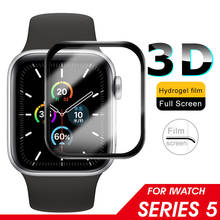 3D изогнутая полноэкранная защита для Apple Watch SE 6 5 4 40 мм 44 мм, пленка из закаленного стекла для Apple Watch 5 4 3 2 1 38 мм 42 мм 2024 - купить недорого