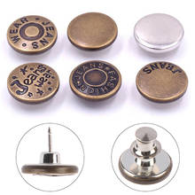 17mm Metal Jeans Button Tack Snap Fastener Press Metal Rivet Studs DIY Clothes 2024 - buy cheap