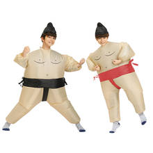 Funny Kid Sumo Inflatable Costumes Halloween Cosplay Costume Inflated Garment Carnival Party Role Play Disfraz for Children 2024 - buy cheap