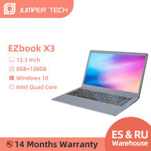 Jumper EZbook X3 Notebook 8GB 128/256GB 13.3 Inch 1920*1080 IPS Intel Celeron Quad Core Ultra Slim Win10  Laptop 2.4G/5G WiFi 2024 - buy cheap