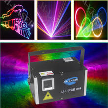 New DMX+ILDA 2500mw watt mini size stage RGB laser light / Dj disco night club christmas laser lighting 2024 - buy cheap